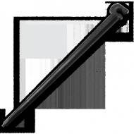 Шпилька с держателем для трубки (10 шт)