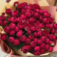 Роза спрей Хот пинк лейс