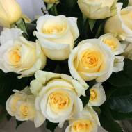 Роза чайно-гибридная Крем де ля крем в контейнере