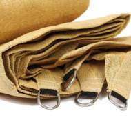 Тент тканевий трикутний бежевий (5 х 5 х 5)