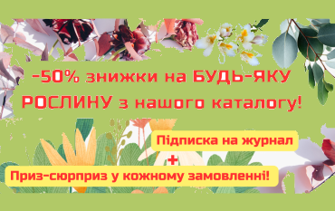 ПОДАРУНОК ЗА ЗАМОВЛЕННЯ  – 50%
