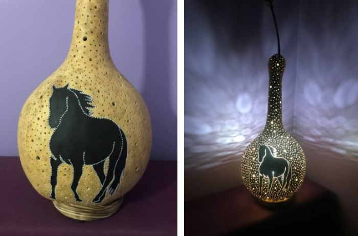 світильники з лагенарії від Ольга Сергієнко