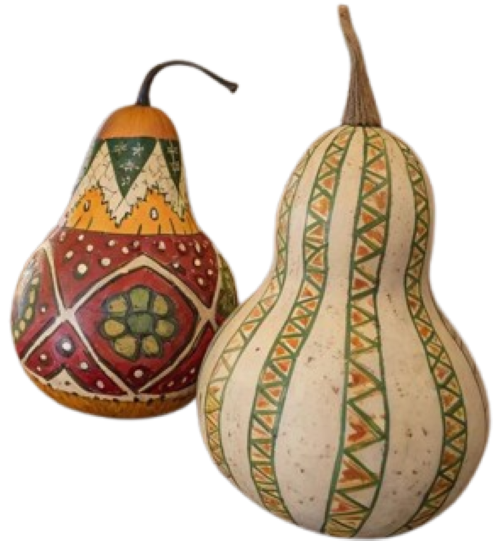 Гарбузики можна просто розмалювати і вони слугуватимуть декором для кімнати