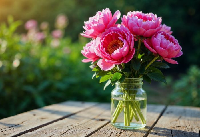 Є свої правила, як продовжити термін зберігання зрізаних півоній у вазі
