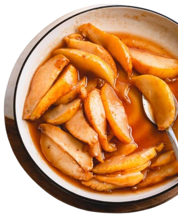 Авторський рецепт карамелізованої груші від Анни Терентюк