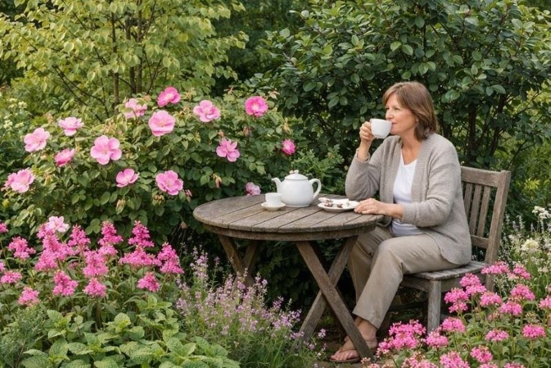 Пряно-ароматический сад: схема посадки ирги, аронии и шиповника от дизайнера