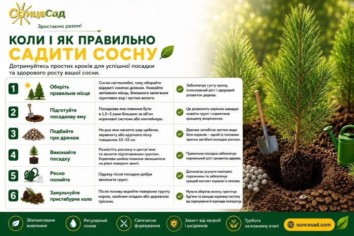Коли і як правильно садиту сосну&nbsp;
