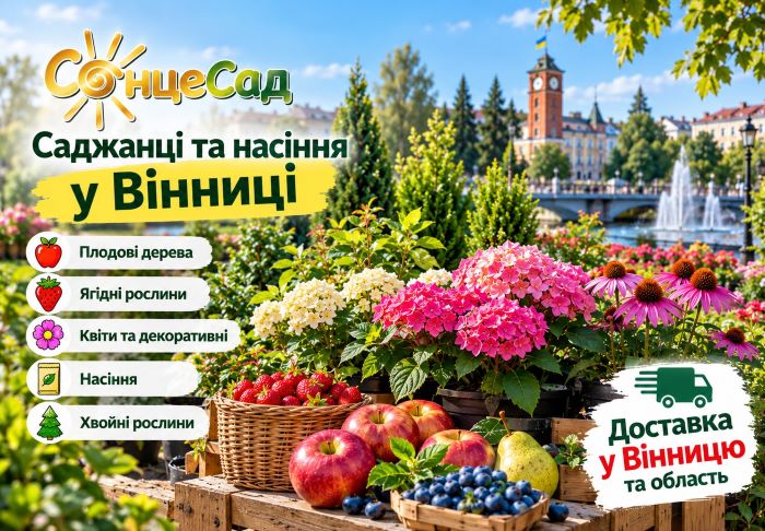 Выбирайте качественный посадочный материал для сада в городе Винница и области