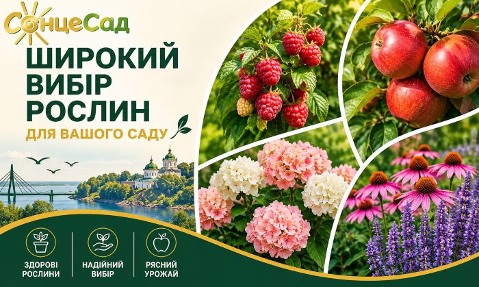 СолнцеСад &ndash; широкий выбор растений для вашего сада!