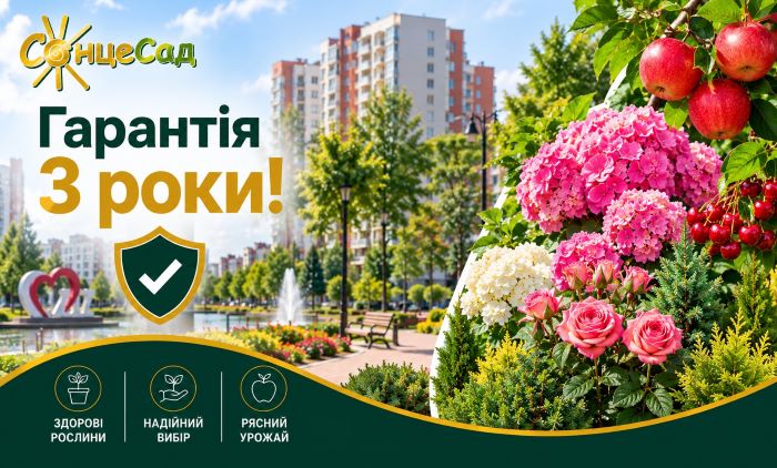 Саженцы плодовых и декоративных растений в Вишневом от &laquo;СонцеСад&raquo; с гарантией 3 года