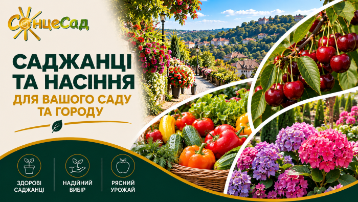 &laquo;СонцеСад&raquo; &ndash; широкий выбор растений для сада и огорода с доставкой в ​​Черновцах и по всей Буковине.