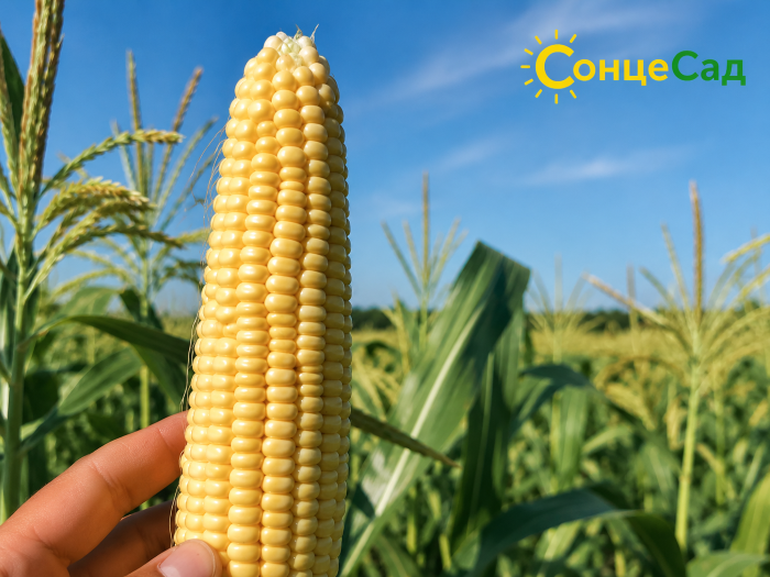 Свіжозібрана солодка кукурудза, готова до переробки чи зберігання